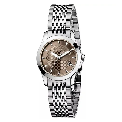 Đồng Hồ Nữ Gucci Quartz YA126503 G-Timeless 27mm Màu Bạc Nâu