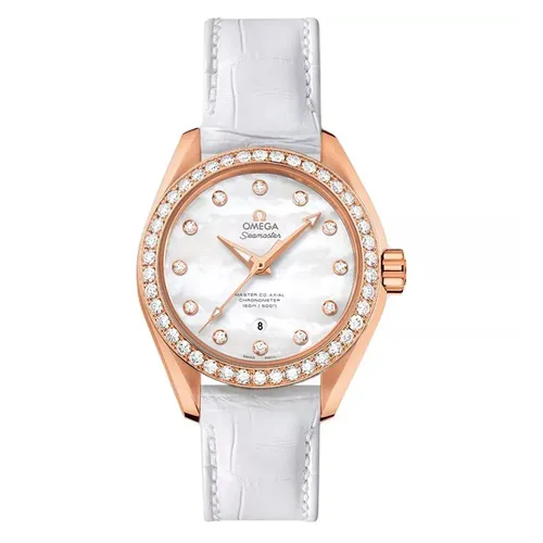 Đồng Hồ Nữ Omega Seamaster Aqua Terra 150M 231.58.34.20.55.003 34 Sedna Gold Màu Trắng (BH Toàn Cầu)