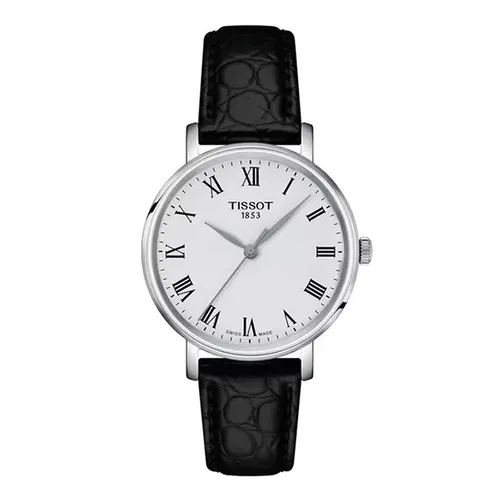 Đồng Hồ Nữ Tissot Everytime Quartz Watch T143.210.16.033.00 Màu Đen - Bạc