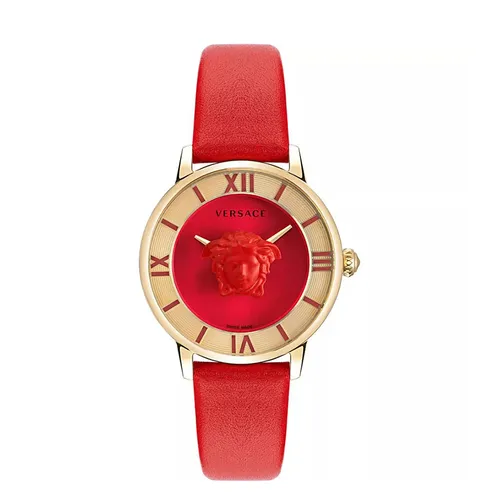 Đồng Hồ Nữ Versace Medusa 38mm VE2R00722 Màu Đỏ