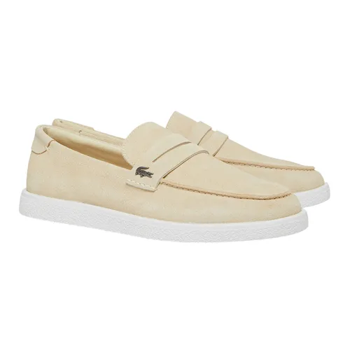 Giày Lười Nam Lacoste Men's Cochet Suede Loafers 49CMA0045 241 Màu Be Size 41