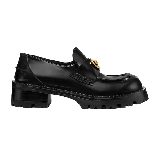 Giày Lười Nữ Versace Vagabond Platform Loafers Black 1012493-1A08773-1B00V Màu Đen Size 35.5