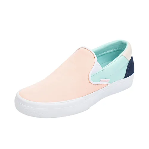 Giày Slip On Lacoste Women's Jump Serve Canvas 43CFA0017 ALV Màu Xanh/Hồng Size 42