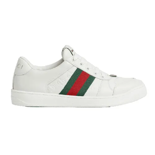 Giày Sneaker Gucci Screener White Leather 798854-AADU0-9094 Màu Trắng Size 40