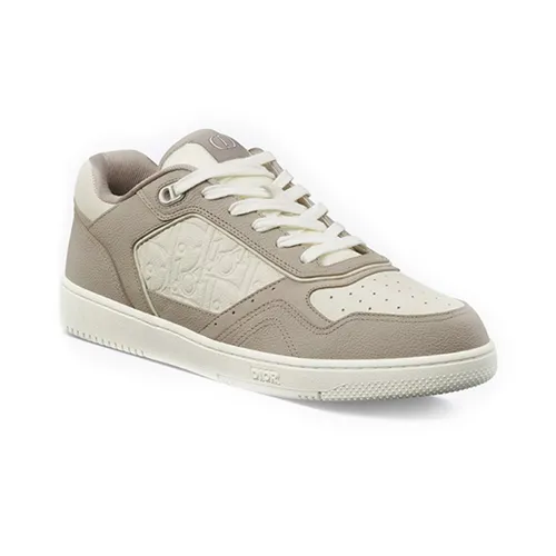 Giày Sneaker Nam Dior B27 Uptown Low-Top 3SN272ZAY_H114 Màu Trắng Be Size 40
