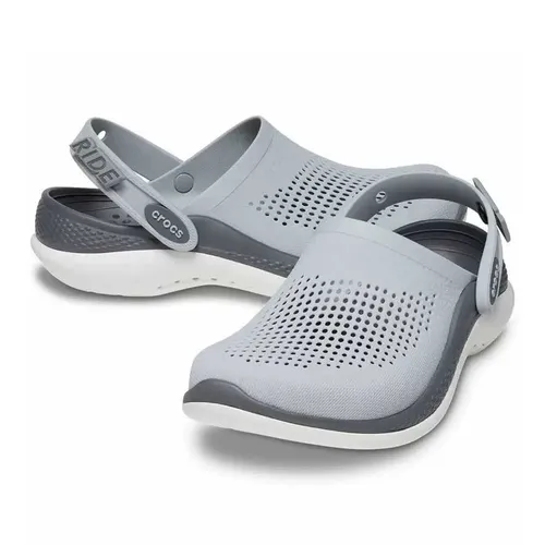 Giày Sục Nam Crocs LiteRide 360 Summer Clog - Beach Sandals Light Grey/Slate Grey Màu Xám Nhạt Size 41