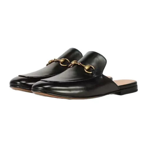 Giày Sục Nam Gucci Princetown Slipper Black Màu Đen Size 39