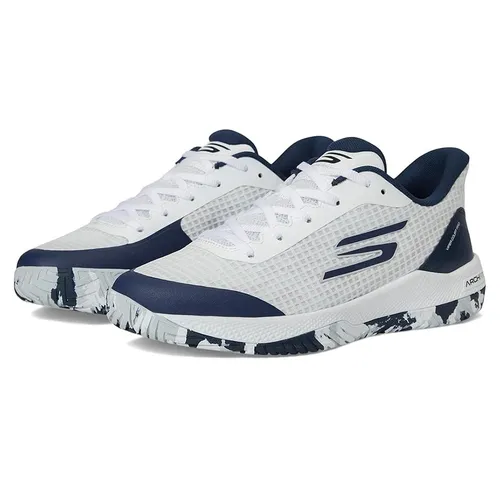 Giày Tennis/Pickleball Nam Skechers Go Train Arch Fit Viper Court Pro 9848247 Màu Xanh Trắng Size 41