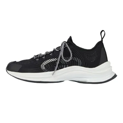 Giày Thể Thao Nam Gucci Men's Run Sneaker Black White 714657-USM10-8442 Màu Đen - Trắng Size 7