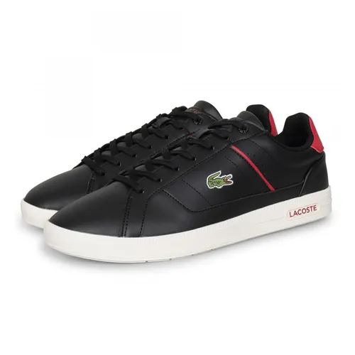 Giày Thể Thao Nam Lacoste Men's Europa Pro Leather Sneakers Black Màu Đen Size 40