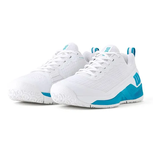 Giày Thể Thao Nam Wilson Rush Pro 4.5 Omni Court WRS337120 Màu Trắng Xanh Size 41