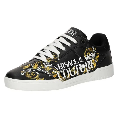 Giày Thể Thao Versace Jeans Couture Logo Embroidered Shoes Màu Đen Size 40
