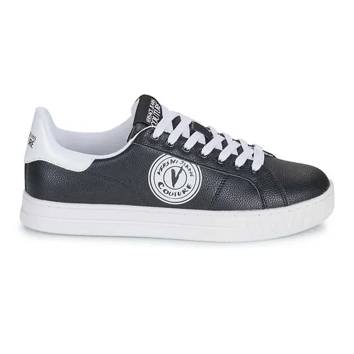 Giày Thể Thao Versace Leather YA3SK1 Black/White Shoes Màu Đen - Trắng Size 39