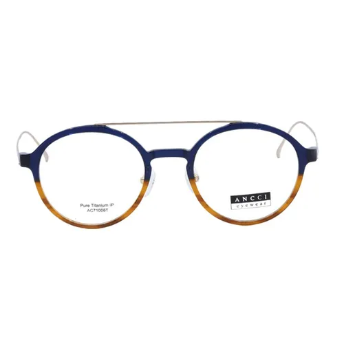 Gọng Kính Unisex Ancci AC71006T C3 Màu Vàng - Xanh