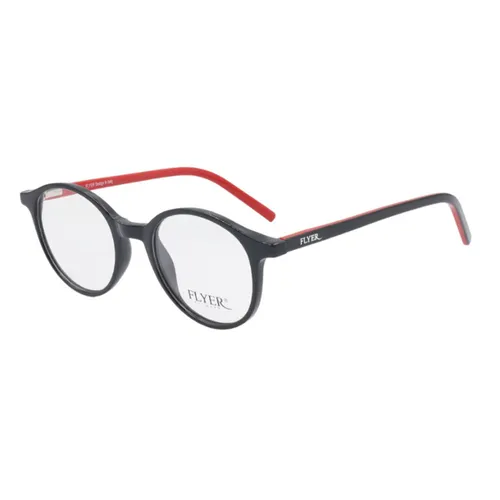 Gọng Kính Unisex Flyer F32407 C44 Màu Đen - Đỏ