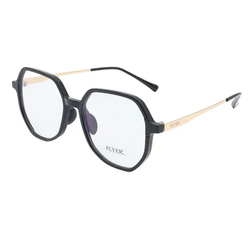 Gọng Kính Unisex Flyer F32617 C34 Màu Đen - Vàng