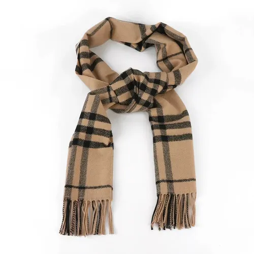 Khăn Quàng Cổ Burberry Check Kẻ Màu Nâu