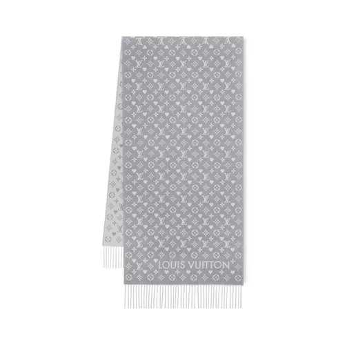 Khăn Quàng Cổ Louis Vuitton LV Game On Scarf M77641 Màu Xám