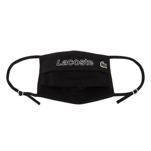Khẩu Trang Lacoste Live Cotton Washable Printed Mask RF7348 031 Màu Đen