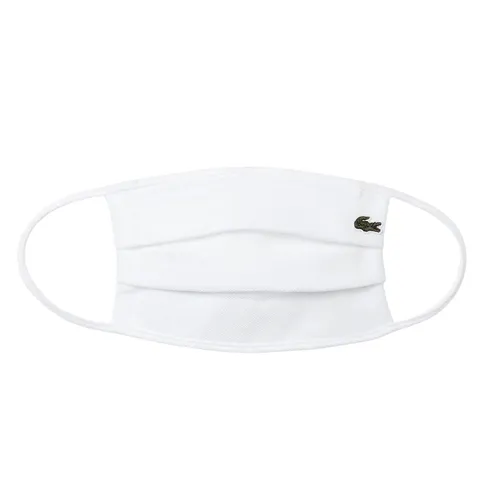 Khẩu Trang Lacoste Unisex L.12.12 Cotton Pique' Face Protection Mask RF6002 001 Màu Trắng