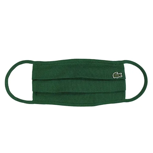 Khẩu Trang Lacoste Unisex L.12.12 Cotton Pique' Face Protection Mask RF6002 132 Màu Xanh Lá