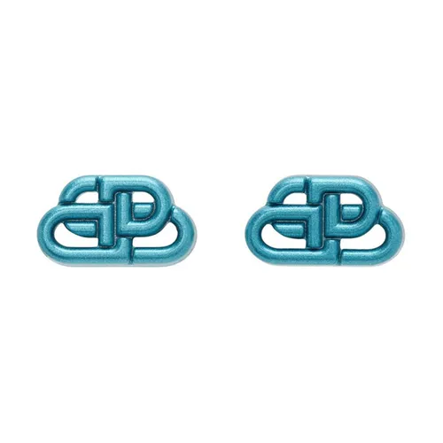 Khuyên Tai Nữ Balenciaga Blue XS BB Earrings Màu Xanh Blue