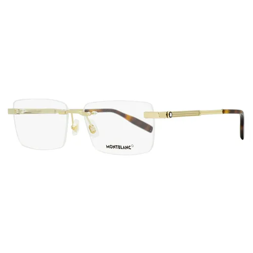 Kính Mắt Cận Nam Montblanc Rimless Eyeglasses MB0030O 005 Gold/Havana 59mm Màu Vàng Gold