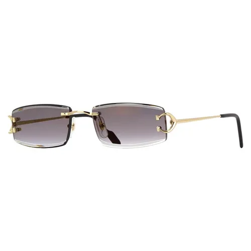 Kính Mát Cartier Sunglasses CT0465S 001 Màu Xám - Vàng