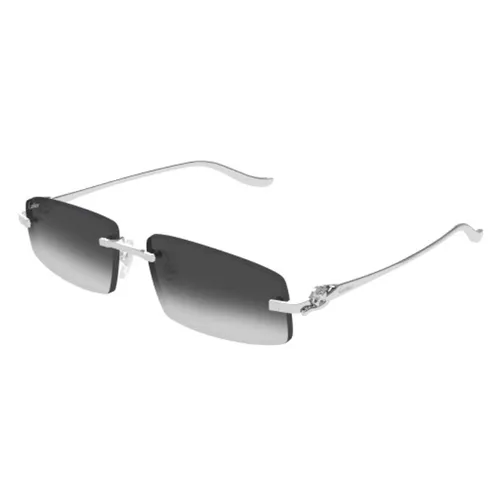 Kính Mát Cartier Sunglasses CT0505S 002 Màu Đen - Bạc