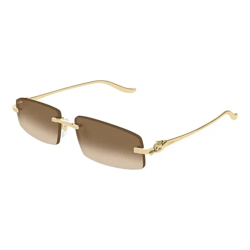 Kính Mát Cartier Sunglasses CT0505S 003 Màu Nâu - Vàng