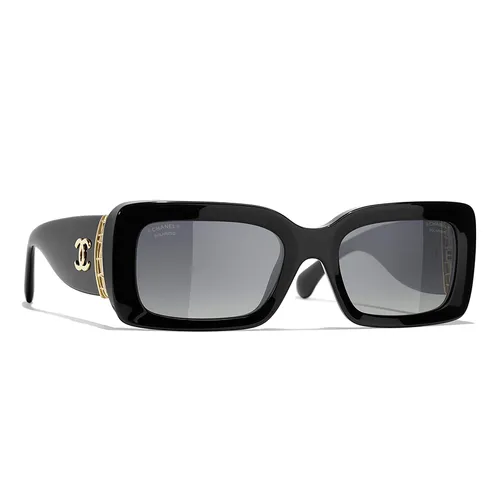 Kính Mát Chanel 0CH5534 C622S8 Black Sunglasses Màu Đen