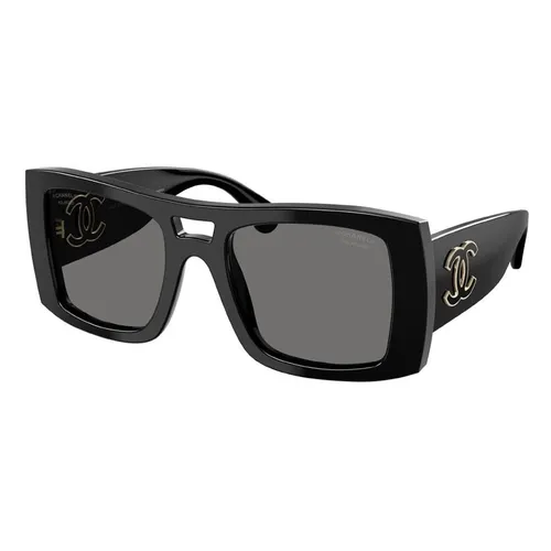 Kính Mát Nữ Chanel Black Sunglasses CH5539 C622T8 Màu Đen