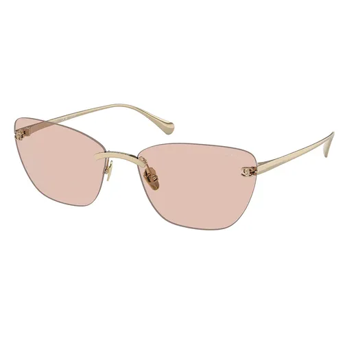 Kính Mát Nữ Chanel Sunglasses 0CH4286ST C395SW Màu Vàng Nâu