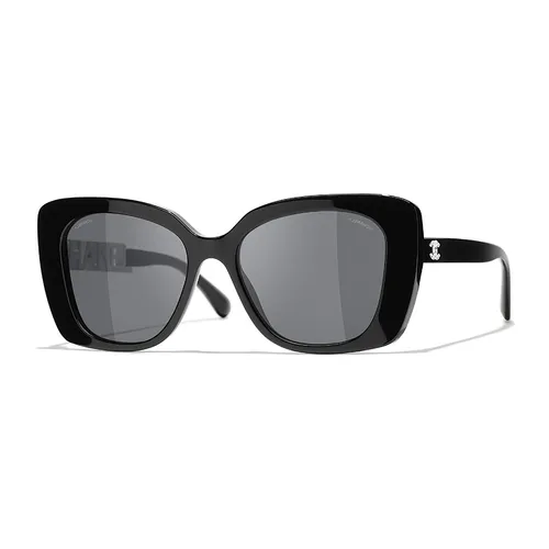 Kính Mát Chanel Sunglasses CH5422B 1026/S4 53-17 Màu Xám/Đen