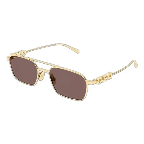 Kính Mát Gucci Gold Brown Sunglasses GG1804S 003 Màu Vàng - Nâu