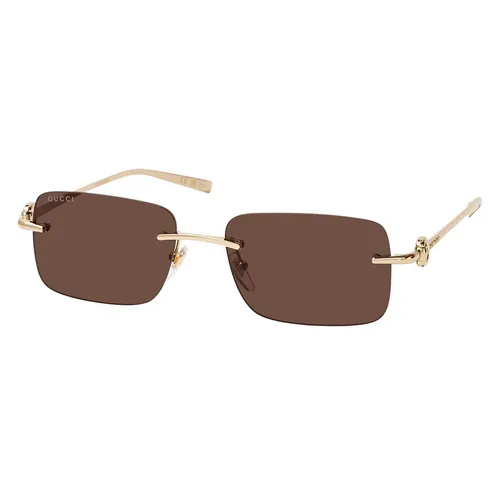 Kính Mát Gucci Sunglasses Gold Brown GG1703S 004 Màu Nâu Vàng
