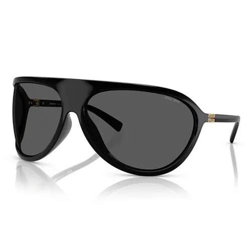 Kính Mát Miu Miu Black Sunglasses 0MU A01S Màu Đen