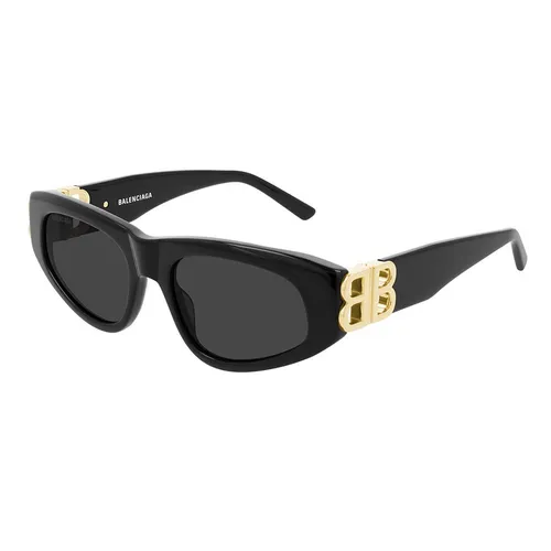Kính Mát Nữ Balenciaga Sunglasses BB0095S 001 53 Black Grey Màu Đen Xám