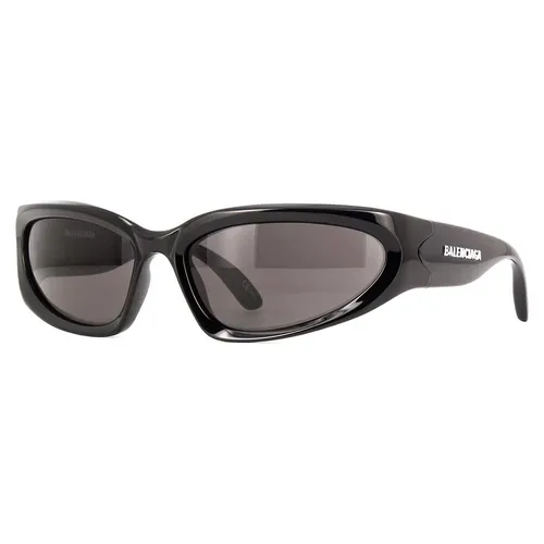 Kính Mát Nữ Balenciaga Sunglasses BB0157S 001 Black Grey Màu Đen Xám