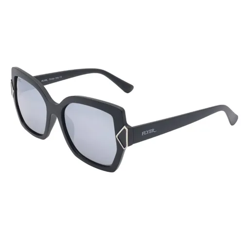 Kính Mát Nữ Flyer Sunglasses ‎F93602 C3 Màu Đen