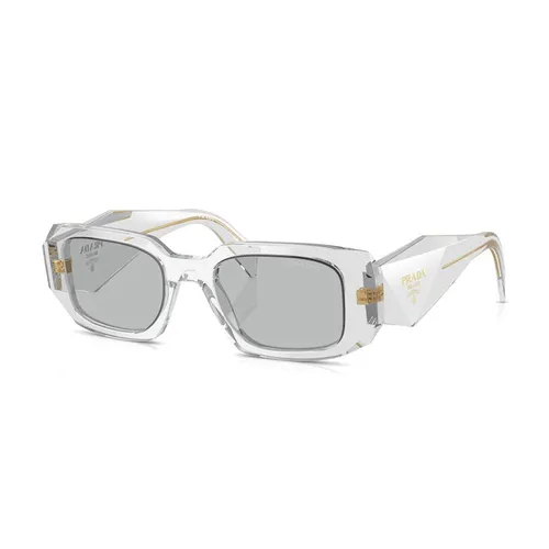 Kính Mát Prada Transparent Light Grey Sunglasses 0PR 17WS 12R30B Màu Xám