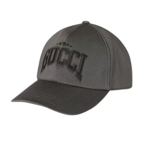 Mũ Gucci Embroidered Cotton Baseball Hat 817455 4HBDS 1100 Màu Kaki Size S