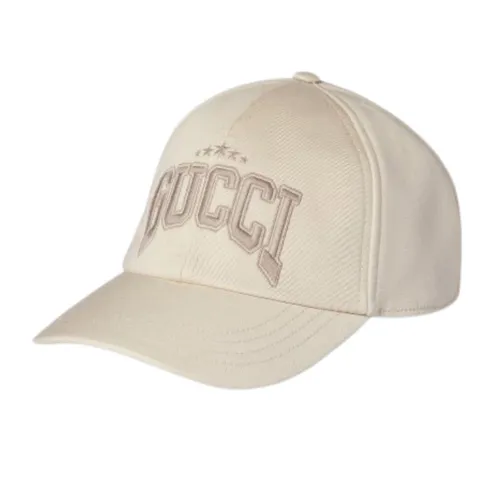 Mũ Gucci Embroidered Cotton Baseball Hat 817455 4HBDS 9500 Màu Be Size S