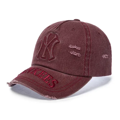 Mũ MLB Vintage Embo Damage Unstructured Ballcap NY Yankees 3ACPV295N-50WID Màu Đỏ Thẫm
