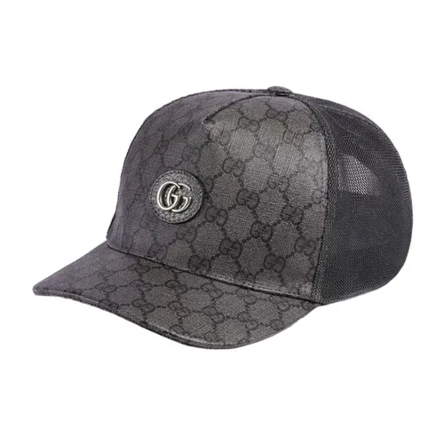 Mũ Nam Gucci GG Supreme Baseball Hat 733927 4HAXN 8761 Màu Xám Đen Size S