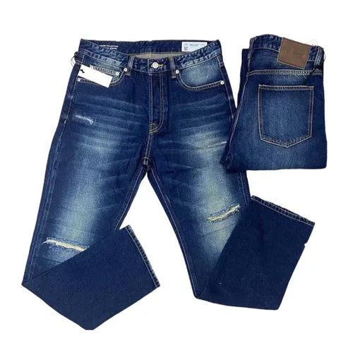 Quần Jean Nam CPS Chaps Denim Collection Original Design Jeans Màu Xanh Đậm Size 31