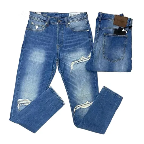 Quần Jean Nam CPS Chaps Denim Collection Original Design Màu Xanh Dương Size 31