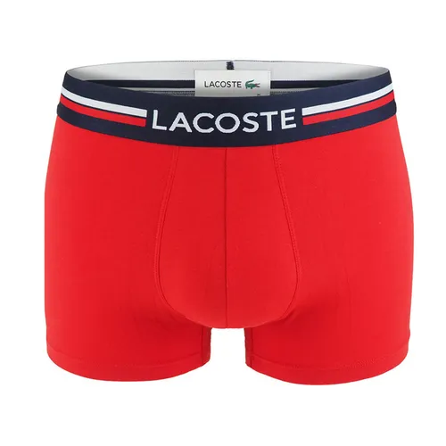 Quần Lót Nam Lacoste Iconic Cotton Stretch Solid Color Boxers Màu Đỏ Size 1