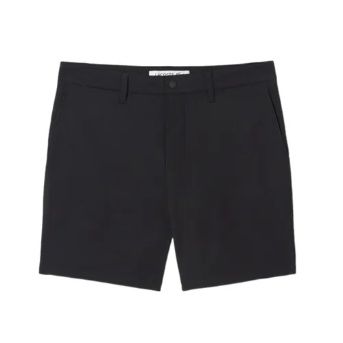 Quần Short Nam Lacoste Men's Slim Fit Commuter Shorts FH3014 031 Màu Đen Size 38