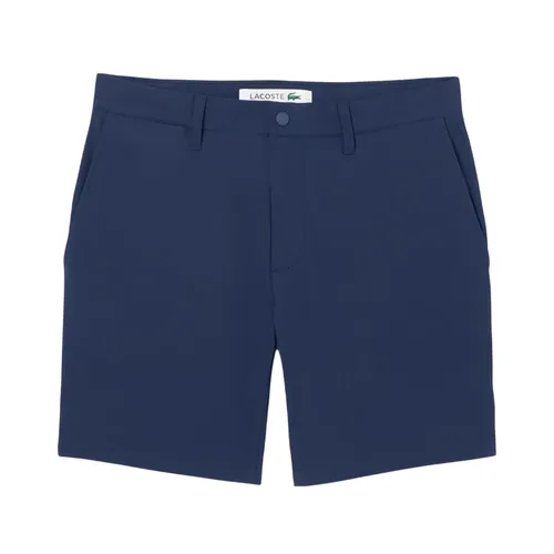 Quần Short Nam Lacoste Men's Slim Fit Commuter Shorts FH3014 166 Màu Xanh Navy Size 38